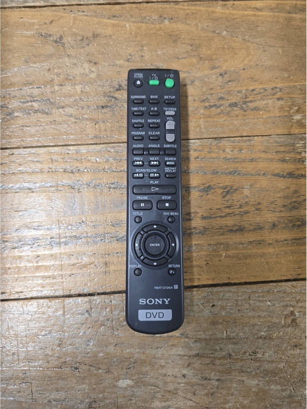 Sony RMT-D126A Remote Control for DVP-NS300 DVP-NS300B DVP-NS300S No Back Cover